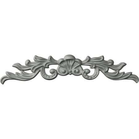 Ekena Millwork 11 5/8"W x 1 3/4"H x 3/4"P Baile Center with Scrolls Onlay