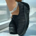 thumbnail image 4 of Mepaouo Walking Shoes for Women Air Cushion Slip on Sneakers Breathable Mesh Platform Sock Shoes, 4 of 7