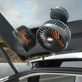 thumbnail image 6 of ZHIMAO 5V 12V 24V Car Fan Cooling Car Fan Dual Head Usb Car Fan 3 Speeds Adjustable 12V/24V, 6 of 9