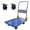 Blue, variant on Dolly, Foldable Platform Push Hand Truck Cart, 880 lbs. Weight Capacity, 2 Swivel Brake Wheels, Blue Hand Truck,Metal Furniture Dolly, Auto Parts & Transport Hand Trucks & Dollies