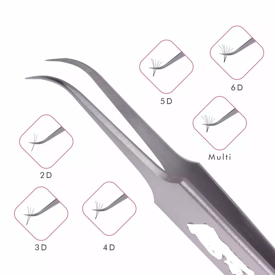 Body Toolz 5080 Fine Curved Tip Tweezer Stainless Steel