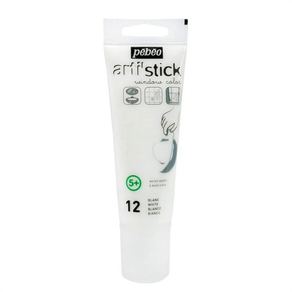 Pebeo Arti'Stick Window Color, 75ml Tube, White
