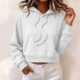 thumbnail image 1 of Neewe Women’s 2026 Fall Plain Long Sleeve Hoodie Pullover Sweatshirt Lightweight Casual Tops Blouse, 1 of 5