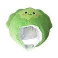 thumbnail image 3 of Sombrero de repollo de peluche para hombres y mujeres, accesorio fotográfico novedoso para cosplay, encantador sombrero de verduras., 3 of 8