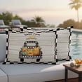 thumbnail image 4 of Thanksgiving Fall Outdoor Waterproof Pillow Covers, Country Orange Pumpkin Truck Lattice Decorative Rectangle Throw Pillowcase Sofa Cushion Sham for Patio/Couch/Chair, 20"x12" 2 Pack, 4 of 8