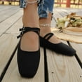 thumbnail image 6 of Miluxas Mary Jane Shoes for Women Buckle Strap Ballet Flats Comfortable Dress Shoes Black 8.5(41), 6 of 9