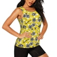 thumbnail image 2 of Fotbe Honeybee Womens Loose Fit Casual Flowy Slim-Fit Tank Tops Athletic Round Neck Trendy Sleeveless Summer Tops for Gym and Yoga-XX-Large, 2 of 7