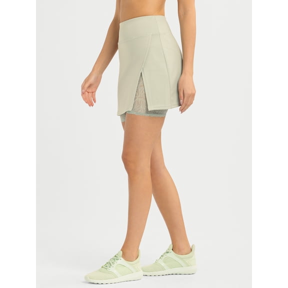 Jessica Simpson Women’s Solid Skirt with Lace Biker Short, Sizes XS-XXL