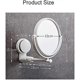thumbnail image 4 of Suction Cup Wall Mounted Bathroom Mirror Wall Hanging Makeup Mirror Double Sided 360° Adjustable Desk Mirror/, 4 of 5