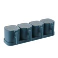 thumbnail image 1 of Con tapa, caja para condimentos, salero/pimentero, utensilios de cocina, vinagrera, condimentos Azul b, 1 of 7