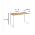 thumbnail image 3 of Safco Steel Workstation 28.75" high Beech/White 1943BHWH, Adult Desk, 3 of 6