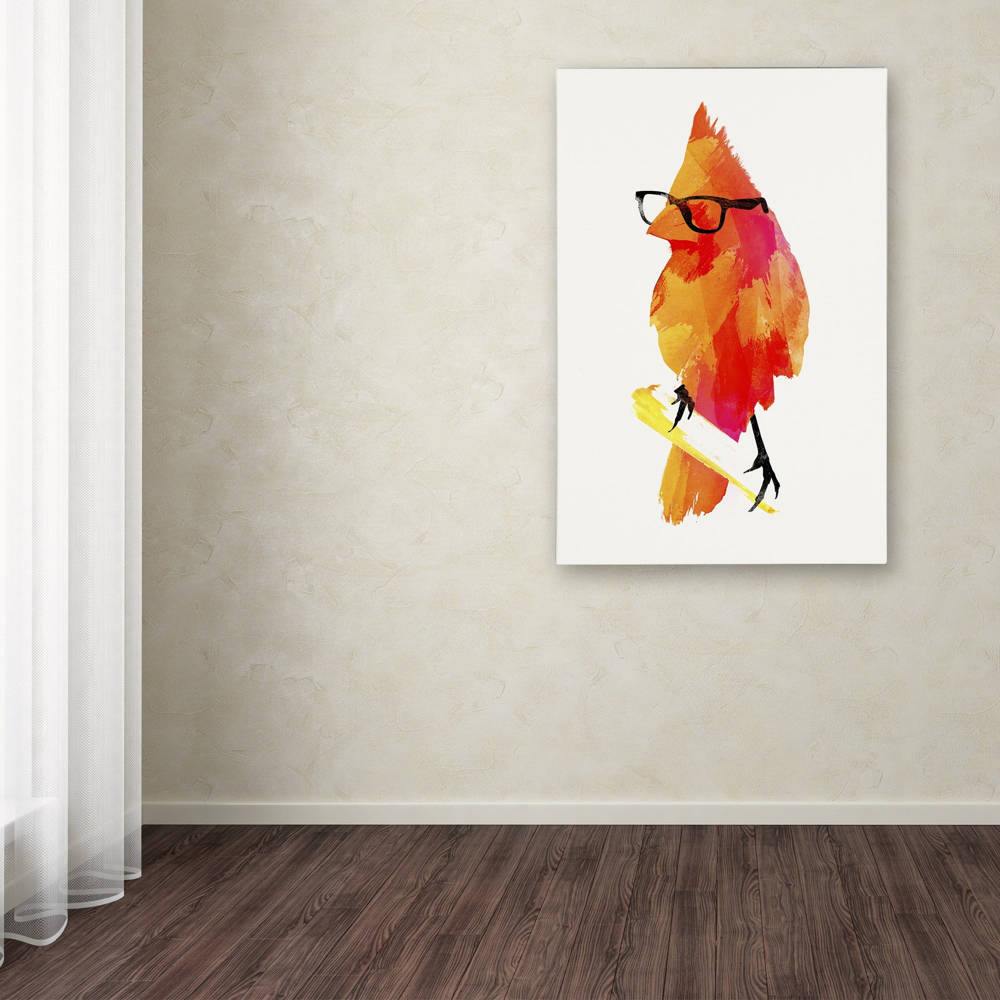 Trademark Fine Art 'Punk Birdy' Canvas Art by Robert Farkas