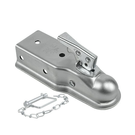 2 X 3 Inch 5000 Lbs Trailer Coupler Hitch Ball Coupling Straight Tongue RV Parts Camper Caravan Accessories