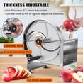 thumbnail image 2 of Commercial Vegetable Slicer Manual Potato Tomato Slicing Machine Onion Slicer Stainless Steel Vegetable Cutter Fruit Slicer for Potato Lemon Tomato Onion, 0.2-10mm Thickness Adjustable, 2 of 7