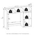 thumbnail image 2 of Furinno Classic Desktop Bookshelf Storage Hutch in Desk Organizer with 5 White, 2 of 6