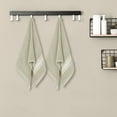 thumbnail image 6 of Unique Bargains Plaid Pattern Hand Towels Comfort and Quick Drying Towel for Bathroom Light Brown 14" x 30", 6 of 8