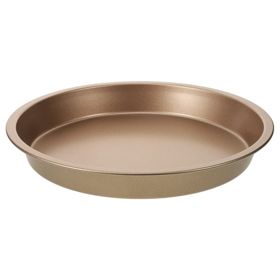 TEHAUX Golden Metal Nonstick Pizza Tray for Oven Baking, , and Perfect for Daily Use