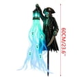 thumbnail image 4 of Lypsnake Cursed Pirate Glowing Ghost Yard Stake Light,Skeleton Pirate with Lantern LED Garden Decor, Spooky Lawn Stake for Halloween Pathway Haunted House Decor, 4 of 8
