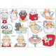 thumbnail image 1 of (BT046) 13 Uds. Pintura Diamantes Nueva DIY Con Pegatinas Aleatorias Y Gatos Dibujos Animados (dos Pequeñas), 1 of 9