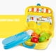 thumbnail image 4 of Ounissouiy Juego de simulación para niños, vajilla de cocina, Maleta de vestir, vajilla de cocina, Maleta de vestir, juego de juguetes de Muebles de casa de muñecas Amarillo, 4 of 6