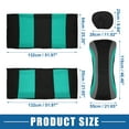 thumbnail image 4 of Kit universal de 9 fundas para asientos de coche, protectores de asientos interiores de coche SUV lavables y transpirables, color verde, 4 of 7