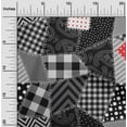 thumbnail image 2 of oneOone Rayon Black Fabric Block Fabric For Sewing Printed Craft Fabric By The Yard 56 Inch Wide, 2 of 8