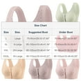 thumbnail image 2 of Xucatan Front Closure Daisy Bra for Women Plus Size Wireless Full Coverage Bra No Underwire Plus Size Bra Padded Support Bralette No Wire Comfort Underwear Gift, 2 of 8