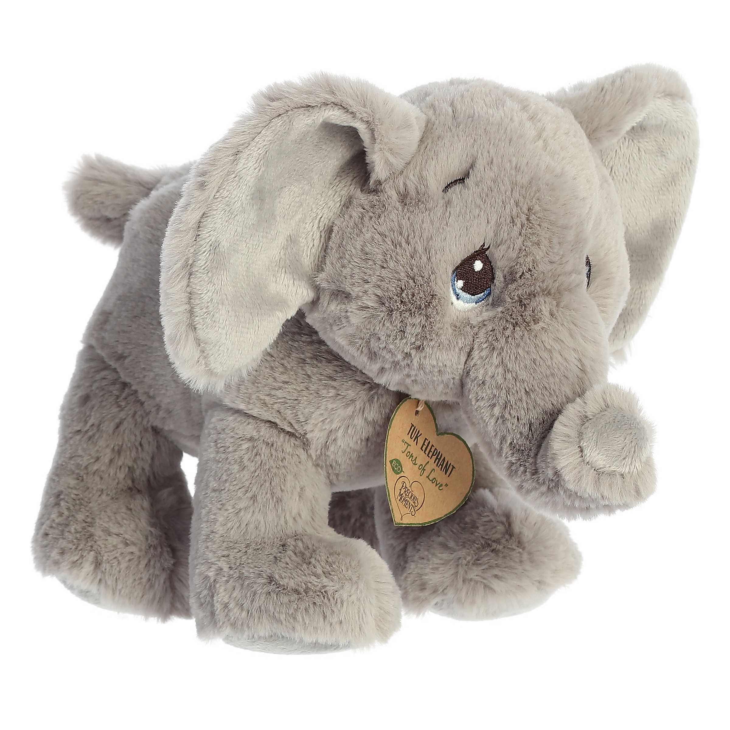 Aurora - Small Gray Precious Moments - 9" Tuk Elephant - Inspirational Stuffed Animal - image 3 of 6