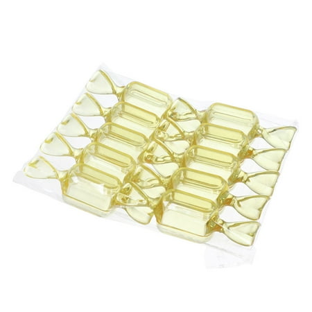 

GeweYeeli 10 Pieces PS Candy Box Smooth Sealed Odorless Replacement Wedding Sweet Sugar Chocolate Case Container Wrapping Transparent Yellow