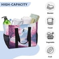 thumbnail image 5 of Cherry Blossom Trees with Falling Petals Reusable Grocery Bags with Handle Side Pocket Waterproof Shopping Portable Tote, 5 of 8