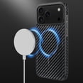 thumbnail image 2 of For iPhone 17 Pro Max Case Compatible with MagSafe, Luxury Slim Shockproof Protective Cover with Leopard Print & Carbon Fiber Texture, Magnetic Phone Case for Women and Men,B, 2 of 10