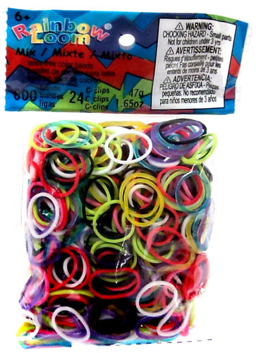 *NEW* 1800 LOOM RUBBER BANDS REFILL RAINBOW COLOR WITH 72 S-CLIPS 