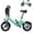 Blue with Bag, variant on Bodywel T16PRO 14" Folding Electric Bike for Commuting, 30 Miles 36V 10Ah Battery, 750W Peak Motor Electric Bicycle for Adults, Ebike 20MPH Max Speed, UL 2849