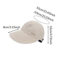 thumbnail image 2 of CSStudio Women Wide Brim Sun Hat with Ponytail Hole, Adjustable Lightweight Polyester UV Protection Travel Cap Foldable Outdoor Hat for Beach Gardening Camping, 2 of 3