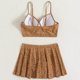 thumbnail image 5 of Conjunto de Bikini de Cintura Alta para las Mujeres Correas Ajustables Set de Dos Piezas sin Espalda, Silueta de Corte Alto Sexy, 5 of 5