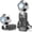 Black, variant on Portable Handheld Turbo Fan with Ice Cooler, 5 Gear Wind, Soccer-Shaped Mini Personal Fan, 6000mAh Rechargeable Pocket Fan for Travel/Outdoor/Office, 180° Adjustable, 20H Max Runtime