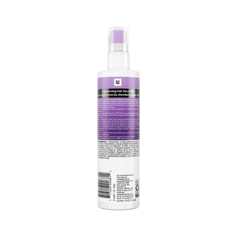 Revitalisant sans rinçage Frizz Ease Daily Nourishment de John Frieda