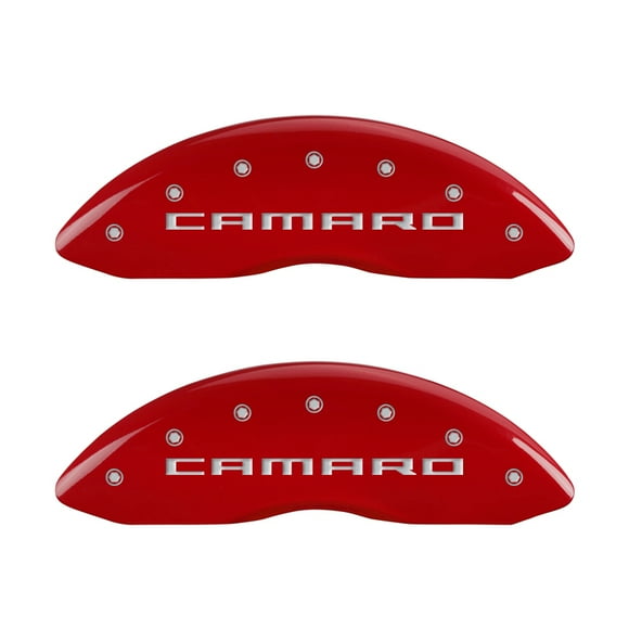 Mgp Caliper Covers 14033Scr5rd Caliper Cover With Red Powder Coat Finish, (Set
