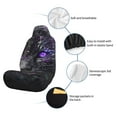 thumbnail image 4 of Uemuo Purple-Eyed Floral Leopard Pattern Car Seat Covers for Front Seats Waterproof Seat Covers for Cars, Universal Auto Front Seats Protector Fits for Car-2 PCS, 4 of 6
