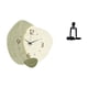 thumbnail image 5 of Reloj de pared,Reloj de pared silencioso Reloj de pared nórdico Decoración del hogar,Relojes decorativos para pared,oficina,aula,hogar.,Figura de escritorio,Escultura abstracta de pensador, 5 of 8