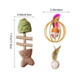 thumbnail image 4 of FEOLGEHLY Catnip Toy Set for Indoor Cats Silvervine Cat Toy Cat Teething Toy Cat Chew Toy Multi-Shape Fish Ball Mouse Feather Boredom Relief (Brown E), 4 of 7