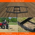 thumbnail image 3 of Driveway Drag, Heavy Duty Steel, Driveway Grader for ATV, UTV, Garden Lawn Tractors, Topdressing Spreader Tool, Wide Drag Level, Lawn Tractor Attachments for Hay Field, Gravel, Soil, 3 of 7