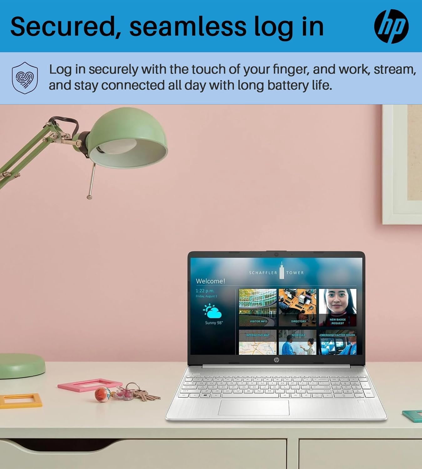 HP Notebook Laptop for Business Student, 15.6" 720p Touchscreen, Intel Core i3-1215U, 32GB RAM, 2TB SSD