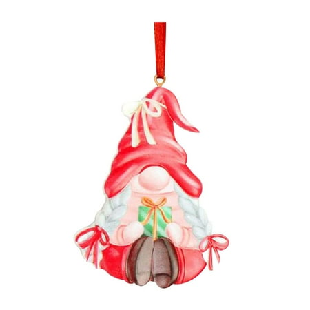 

KKCXFJX Christmas Resin Funny Pendant Elk Couple Pendant Window Wall Door Decoration New