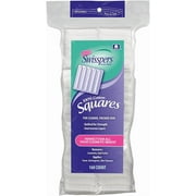 4 Pack Swisspers 100% Cotton Squares Quilted Interwoven Layes Lint Free,160 Count