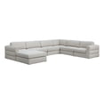 thumbnail image 2 of Meridian Furniture Beckham Beige Durable Linen Textured Fabric Modular Sectional, 2 of 2