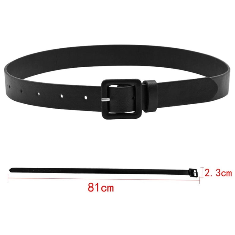 Square Buckle Faux Leather Belt for Women - Adjustable Waist Belt KLOY2K Belts for Women Classic Faux Leather Women main image 3