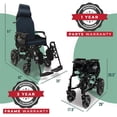 thumbnail image 5 of ComfyGO Fauteuil Roulant Électrique, Fauteuils Roulants Pliants Légers, Fauteuil Roulant Motorisé, Capacité Maximale de 286 Lb, Siège de 18 Pouces, 5 of 5