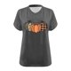 thumbnail image 4 of Camisetas Casuales de las Mujeres con Cuello en V Grande de la Calabaza de Acción de Gracias de Manga Corta, Base de Verano de Color Sólido para el Uso Diario, 4 of 4