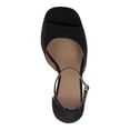thumbnail image 3 of INC Womens Black 1-1/2" Platform Cushioned Ankle Strap Goring Arya Square Toe Block Heel Buckle Heeled Sandal 7 M, 3 of 4